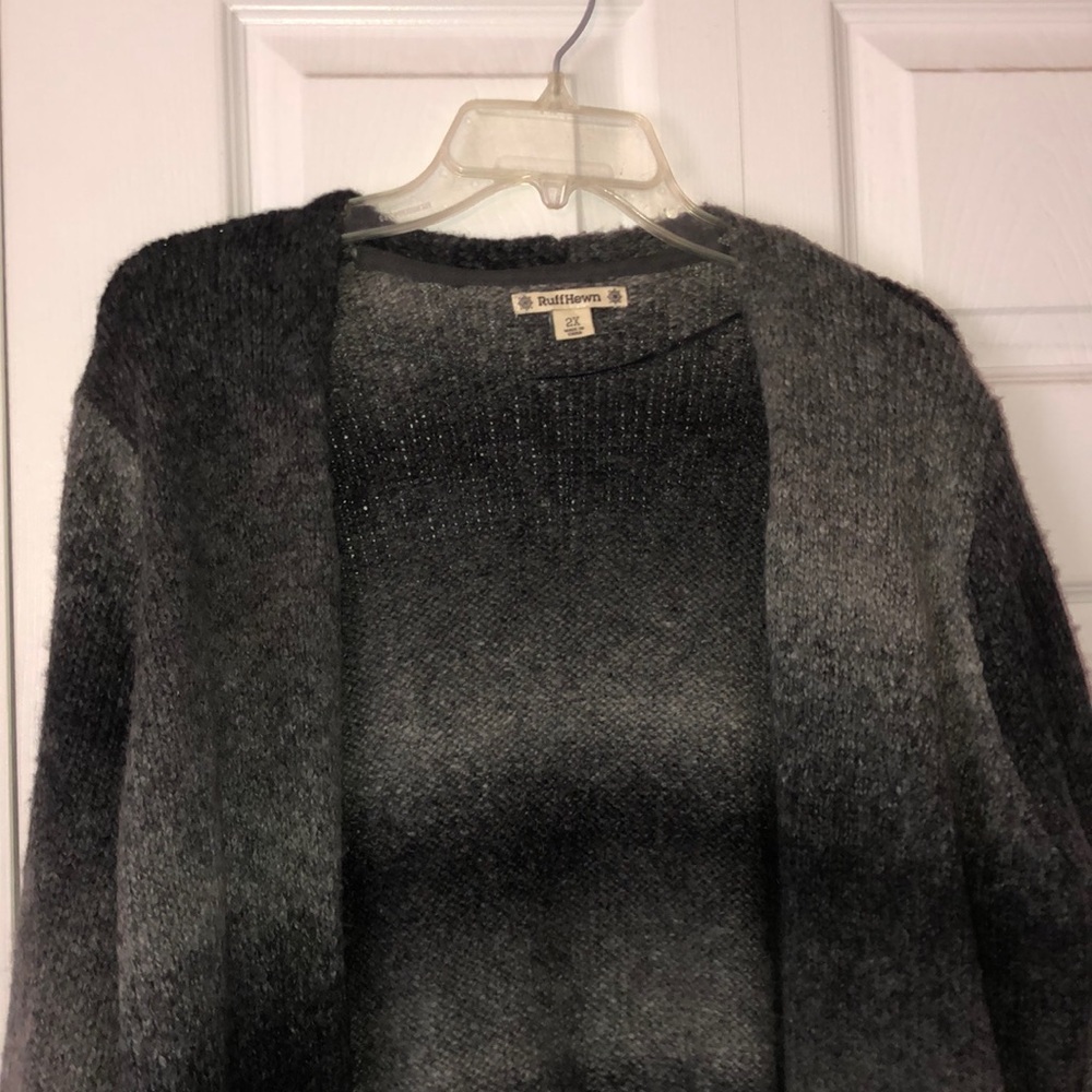 Black and Grey long sleeve wooo cardigan